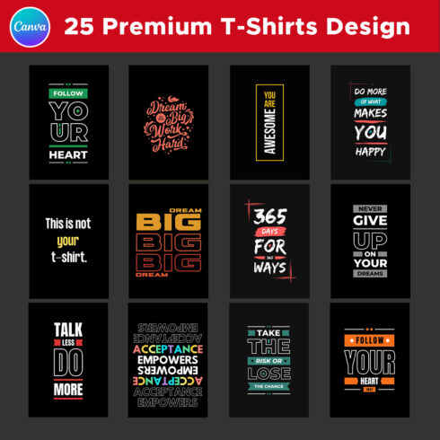 25 premium tshirts design