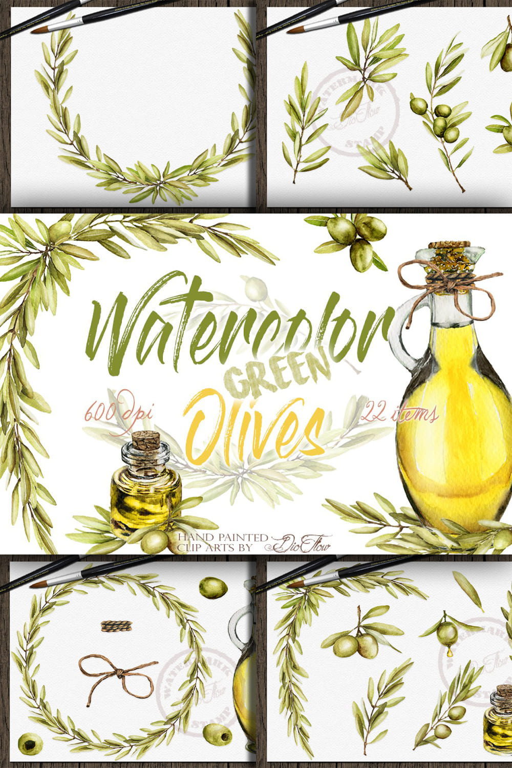 2878457 green olive watercolor clip art pinterest 1000 1500