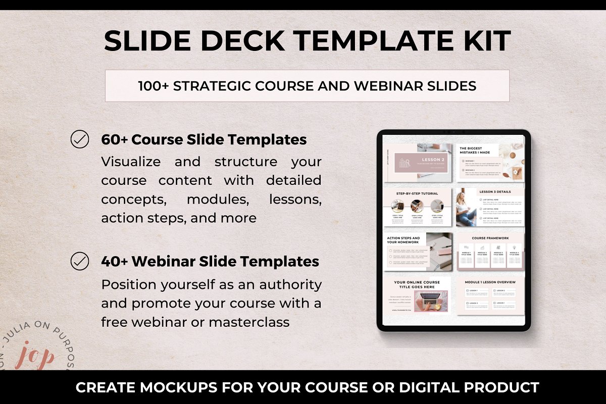 Slide deck template kit.