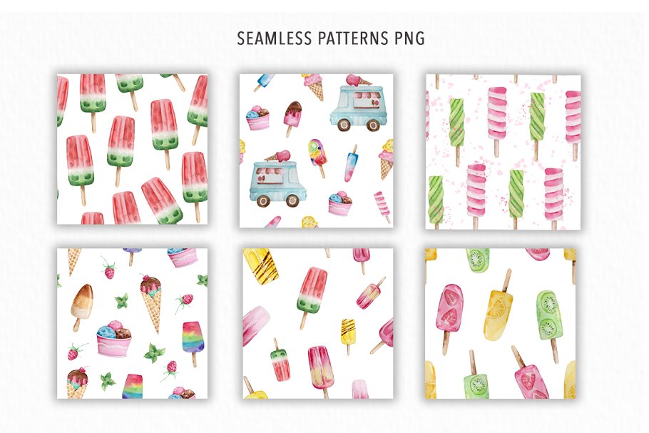 Seamless patterns PNG.