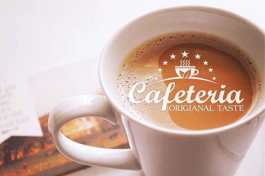 Perfect logo for your cafeteria.