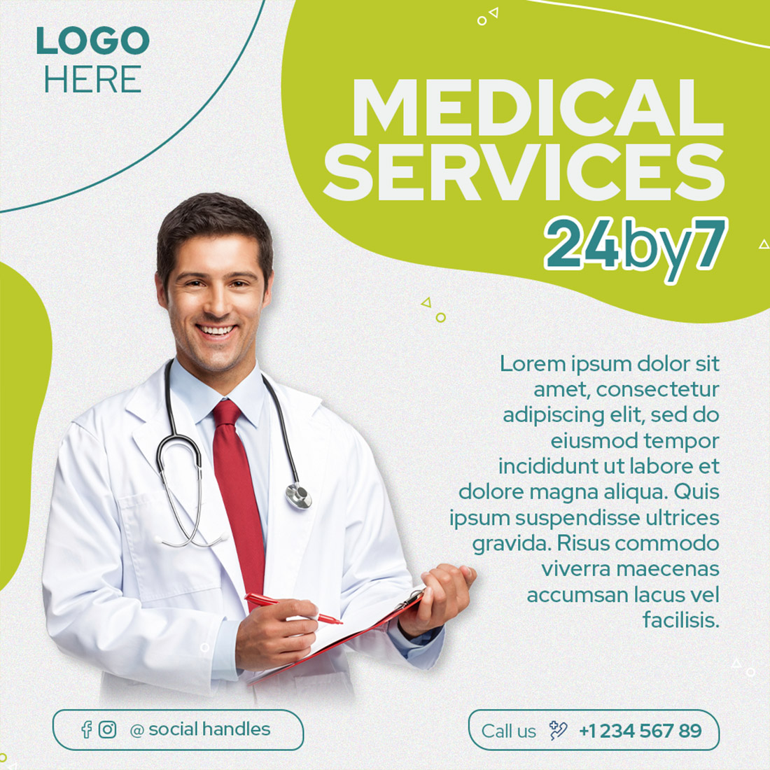 Medical Social Media Post Design facebook image.