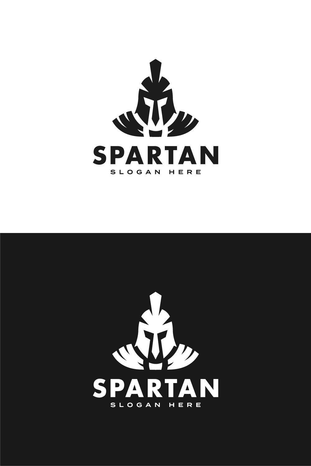 Spartan Helmet Logo Vector Designs