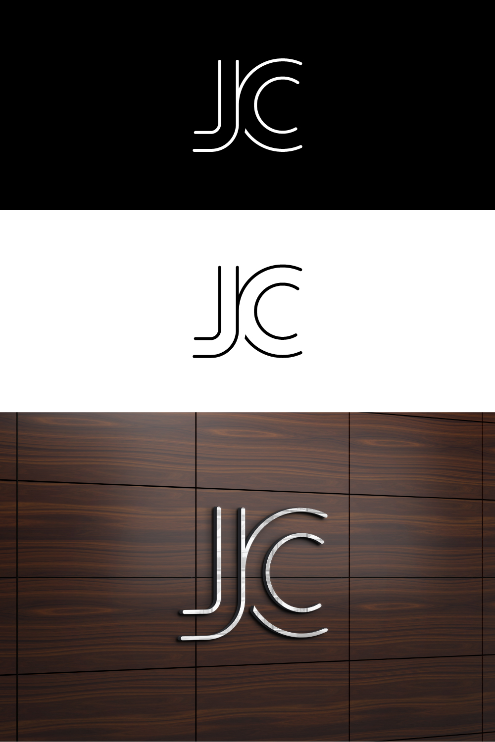 JC Line Letter Logo pinterest.