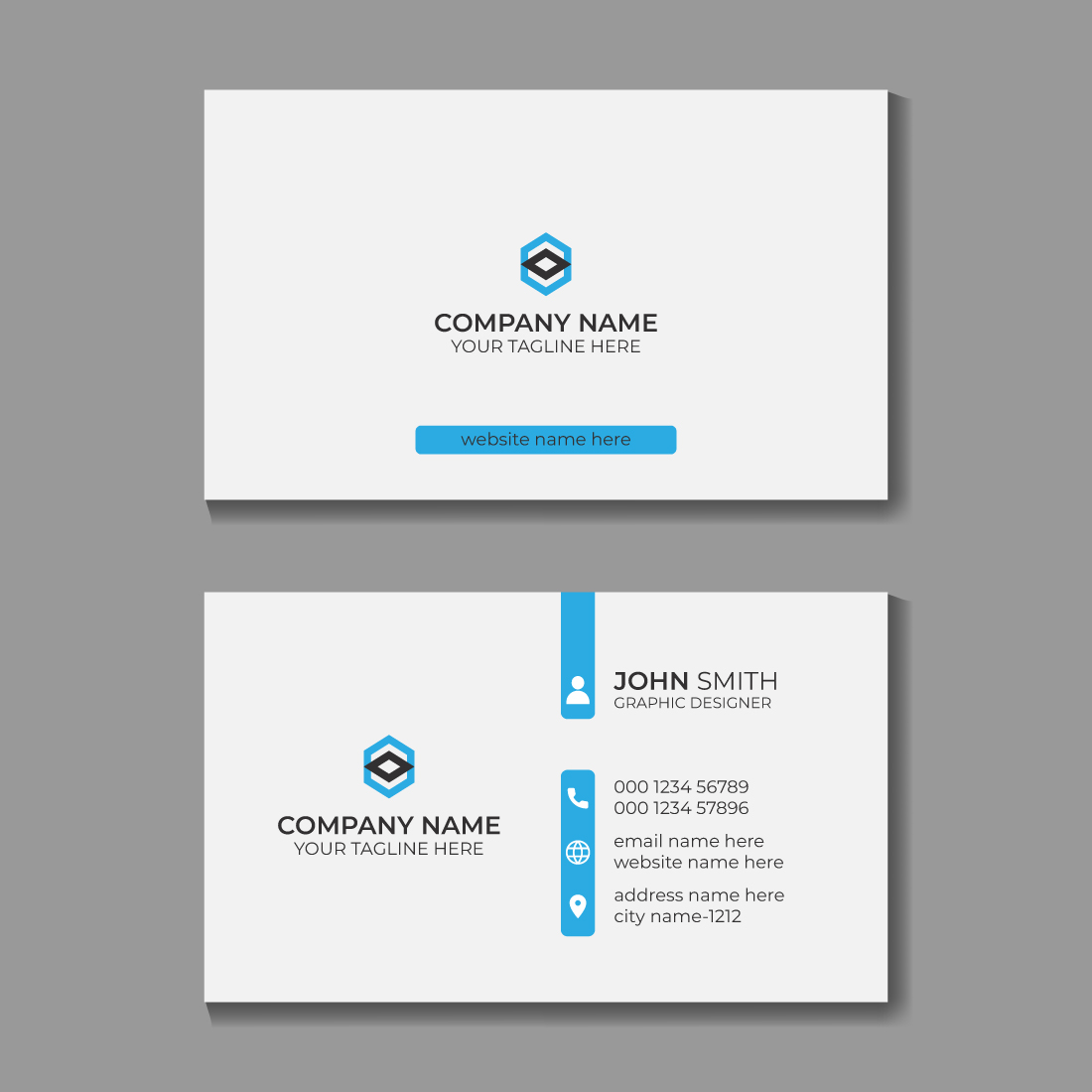 4 Stylish and Professional Business Card Design Templates