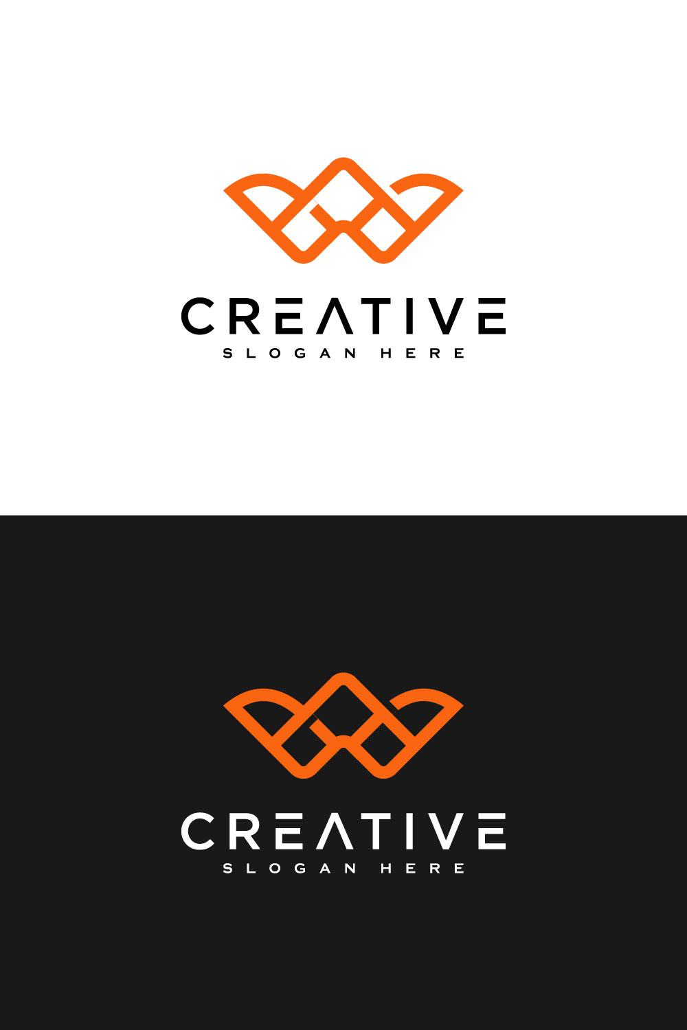 Initials Letter W Logo Vector Design Line Style pinterest.