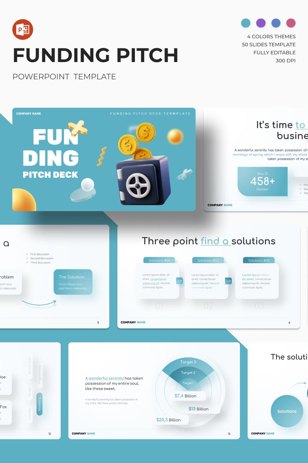 3 fundingpitch powerpoint template 1000h1500