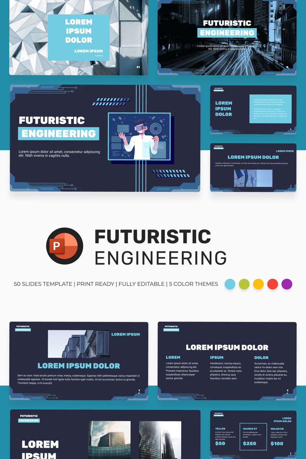 3 futuristic powerpoint template 1000h1500
