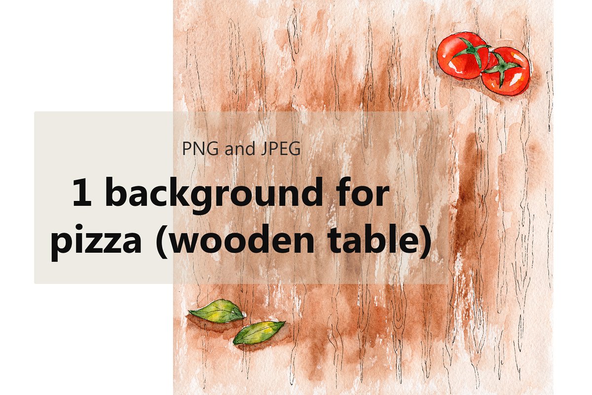 Wooden table - background for pizza.