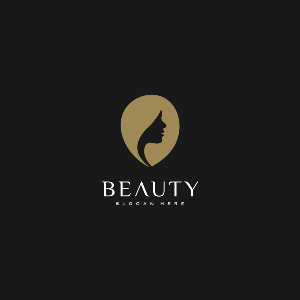 Beauty woman hairstyle logo design - MasterBundles