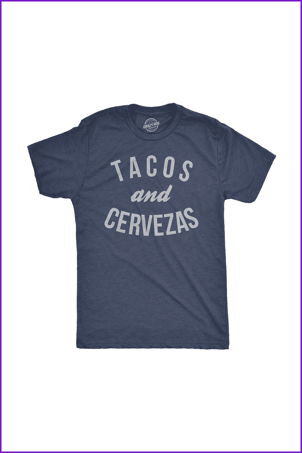 Mens Tacos and Cervezas Funny T Shirt for Vacation Sarcastic Humor Graphic Top.
