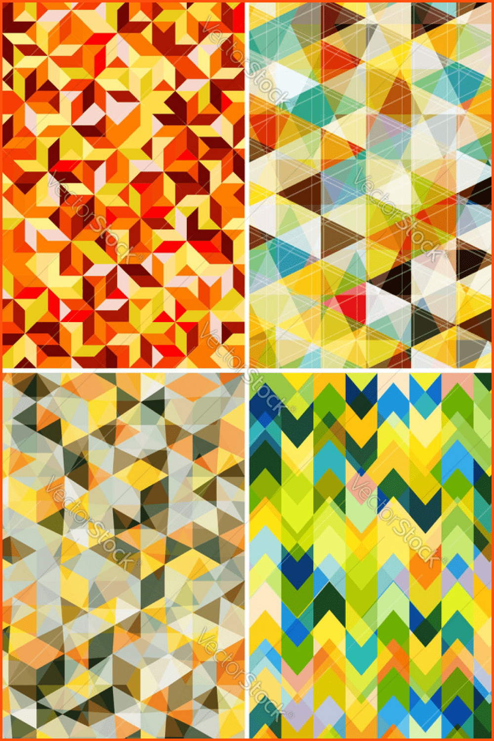 Abstract Colorful Mosaic Pattern.