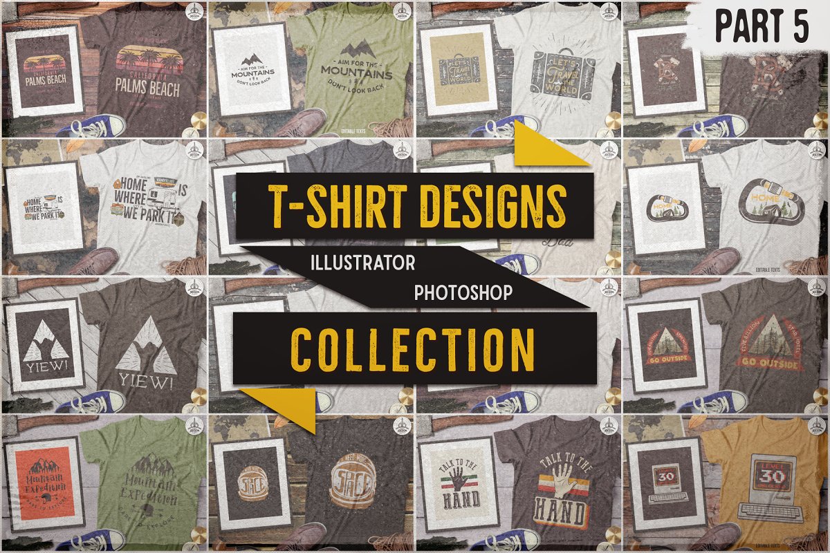 T-shirt designs collection Part 5.