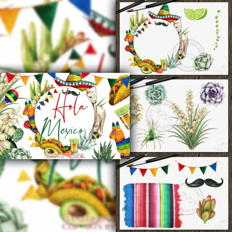 Mexico Watercolor Illustration – MasterBundles