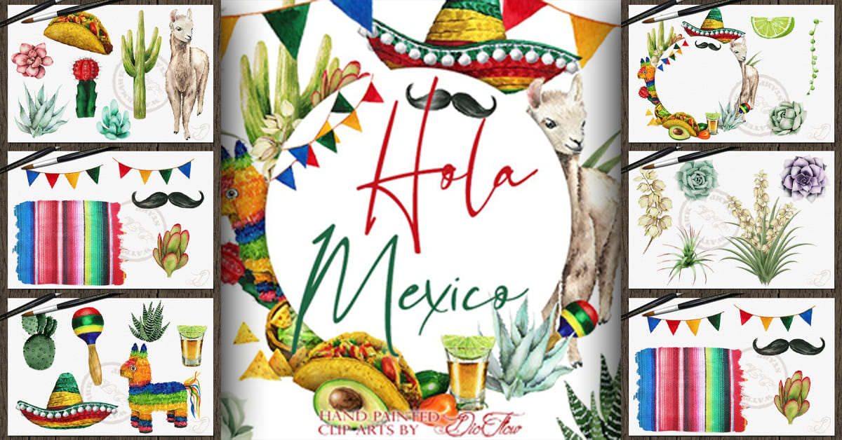 Mexico Watercolor Illustration – MasterBundles