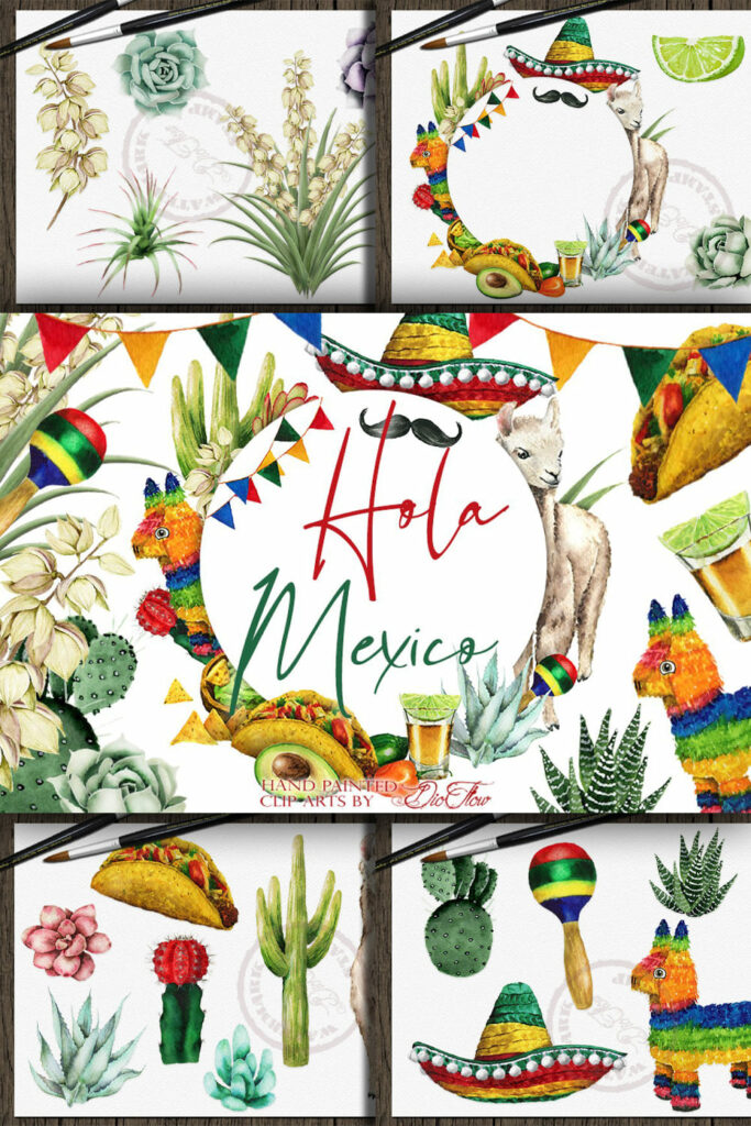 Mexico Watercolor Illustration – MasterBundles