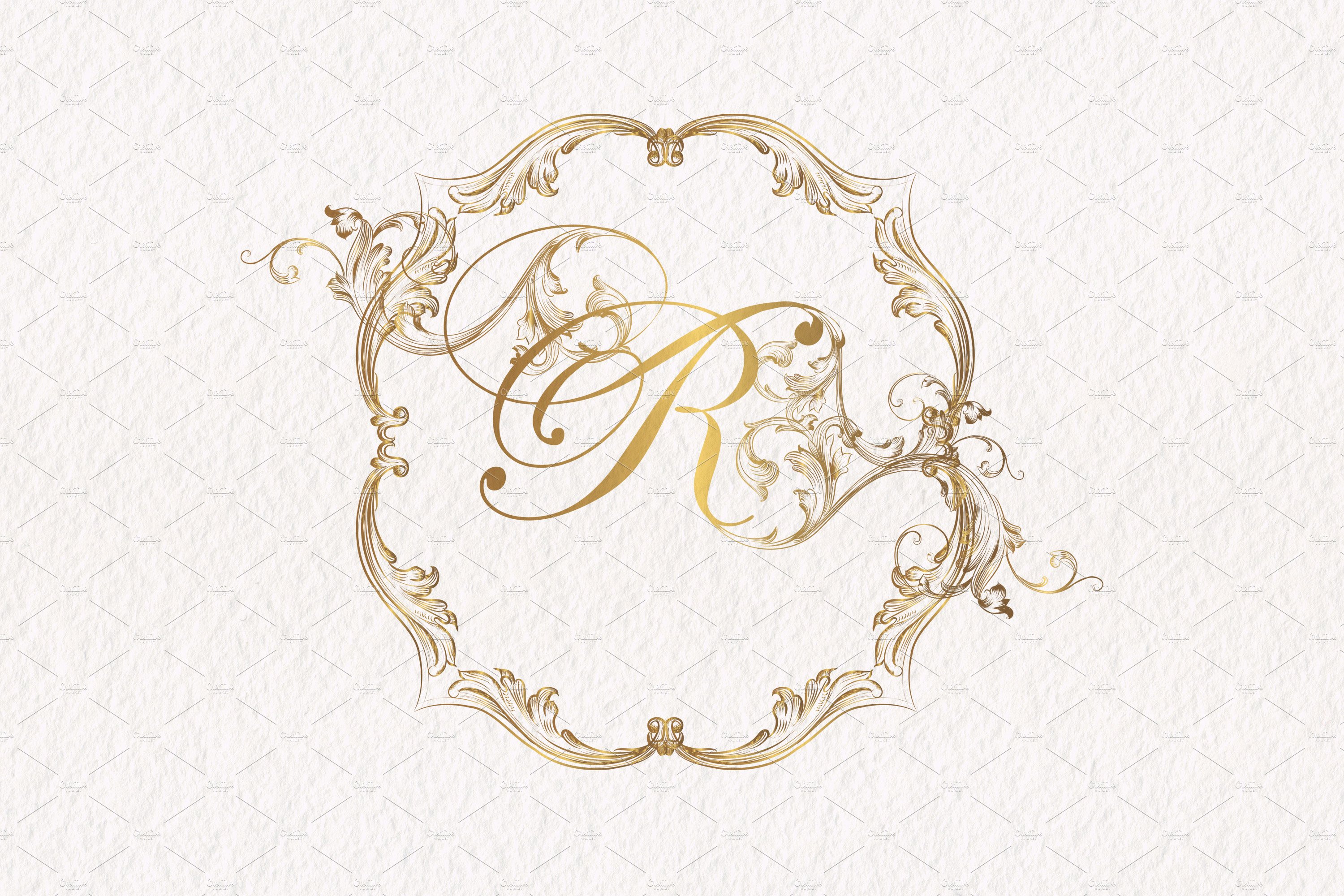 Luxury gold logo.
