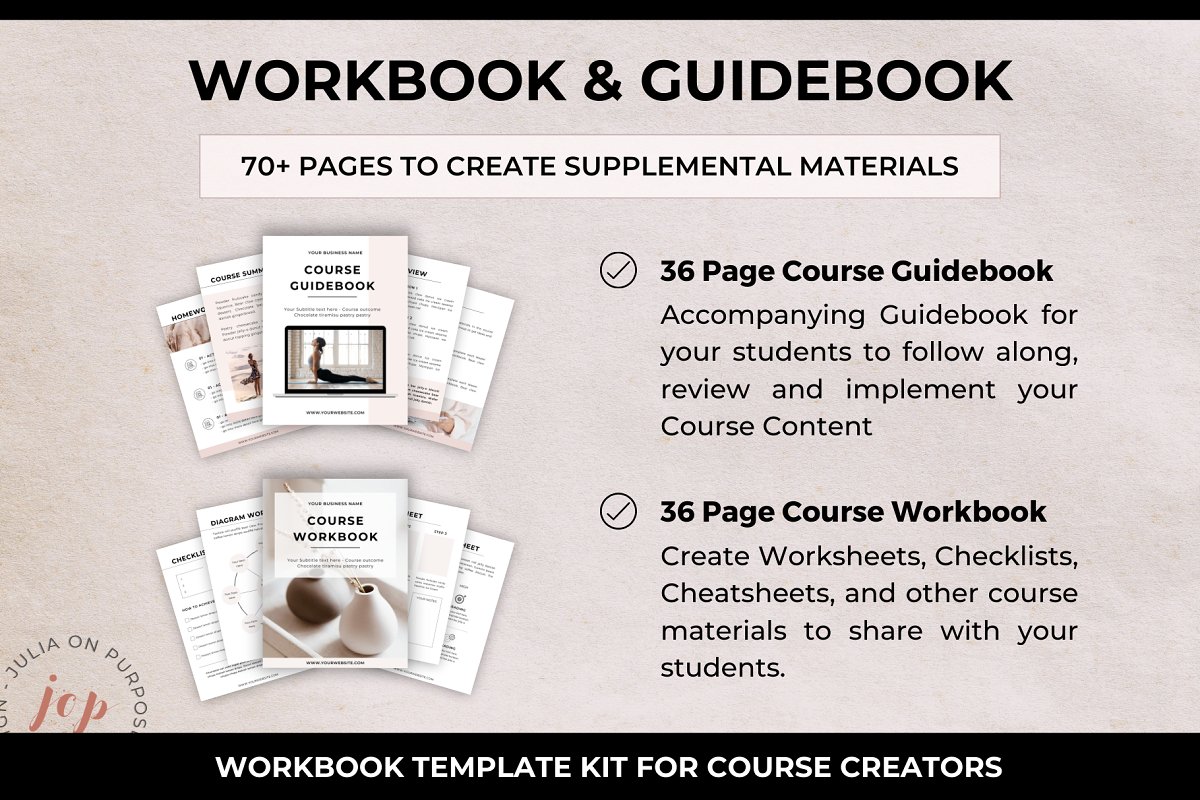 You will get 70+ pages to create supplemental materials.