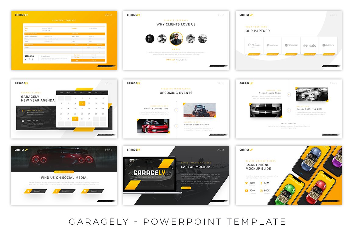 Business template with sharp shapes and big space.