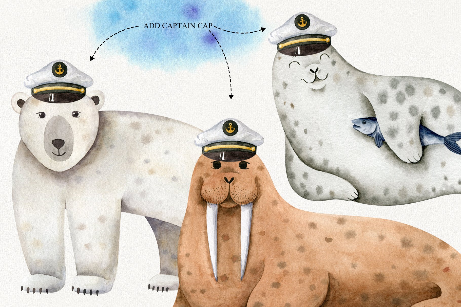 Happy polar animals.
