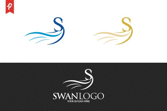 Three swan logo options.