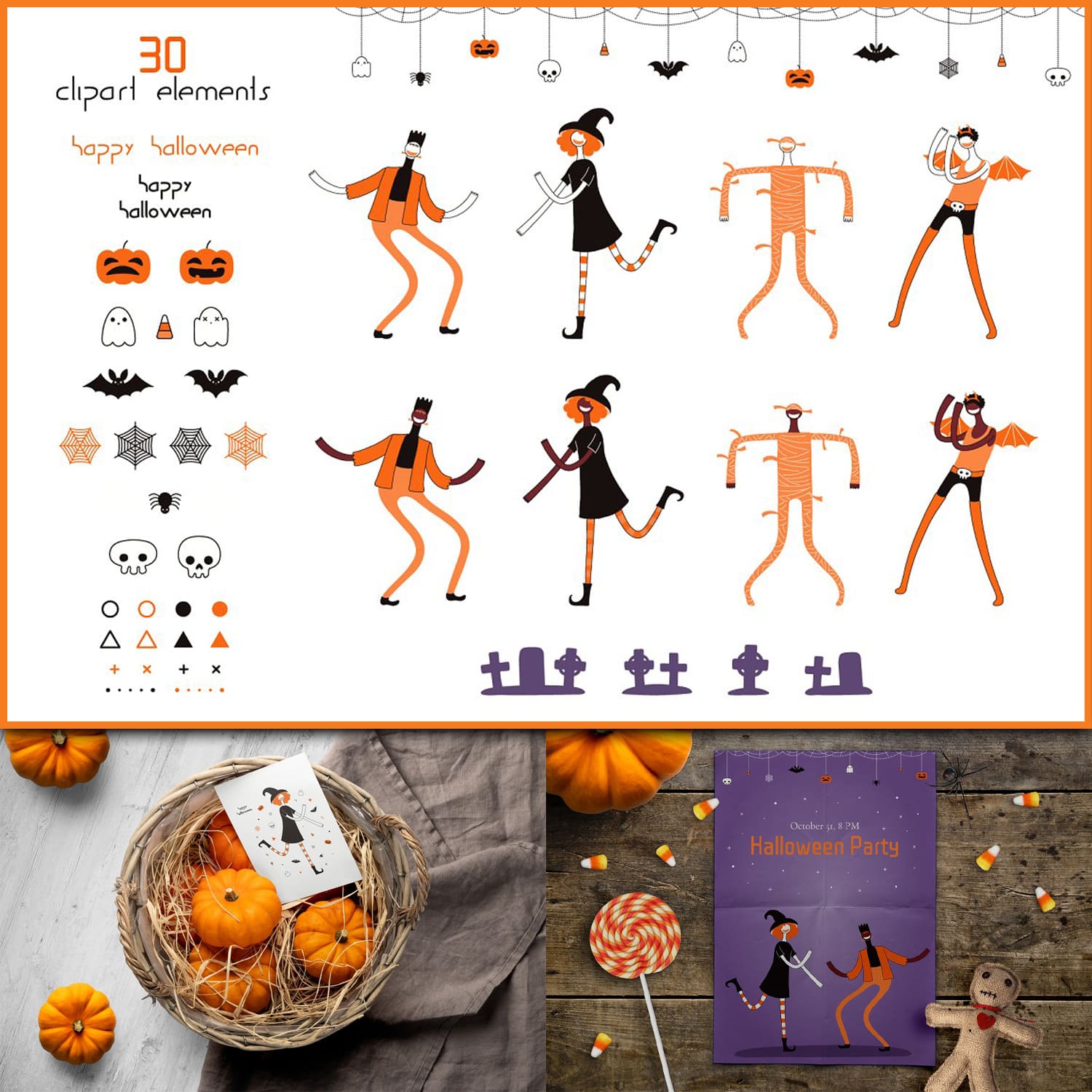 Halloween Dance Vector Graphics cover.