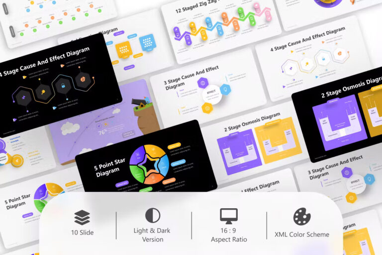 Diagram Infographic PowerPoint Template – MasterBundles