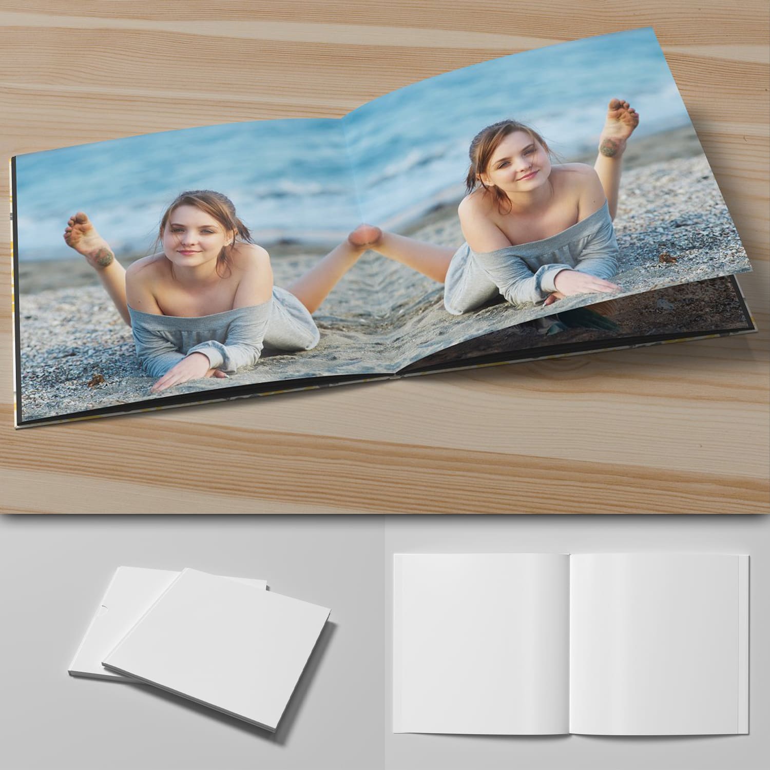 Square Photobook Mock-Up 2 cover.