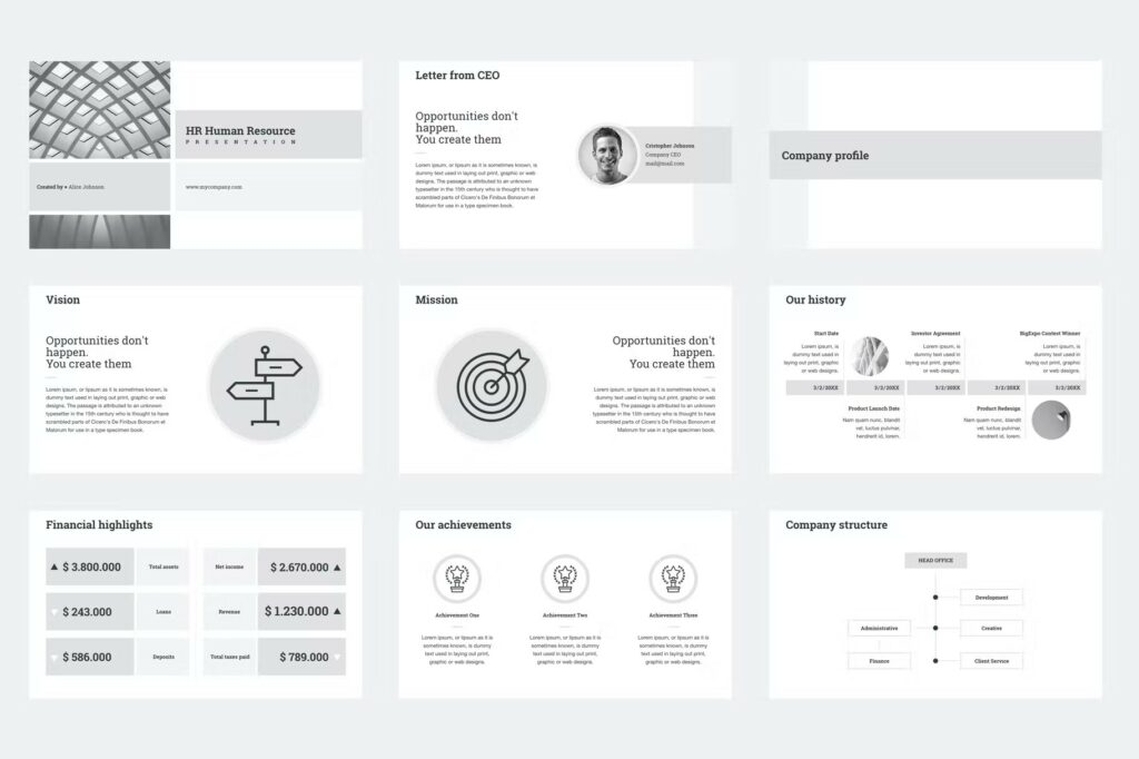 HR Human Resources Google Slides Template – MasterBundles