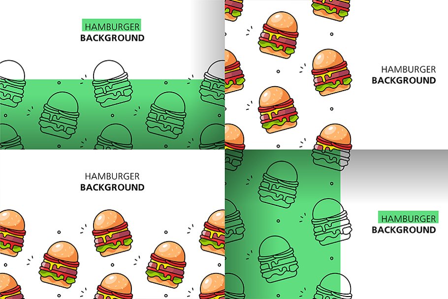 Cover image of Hamburger background.