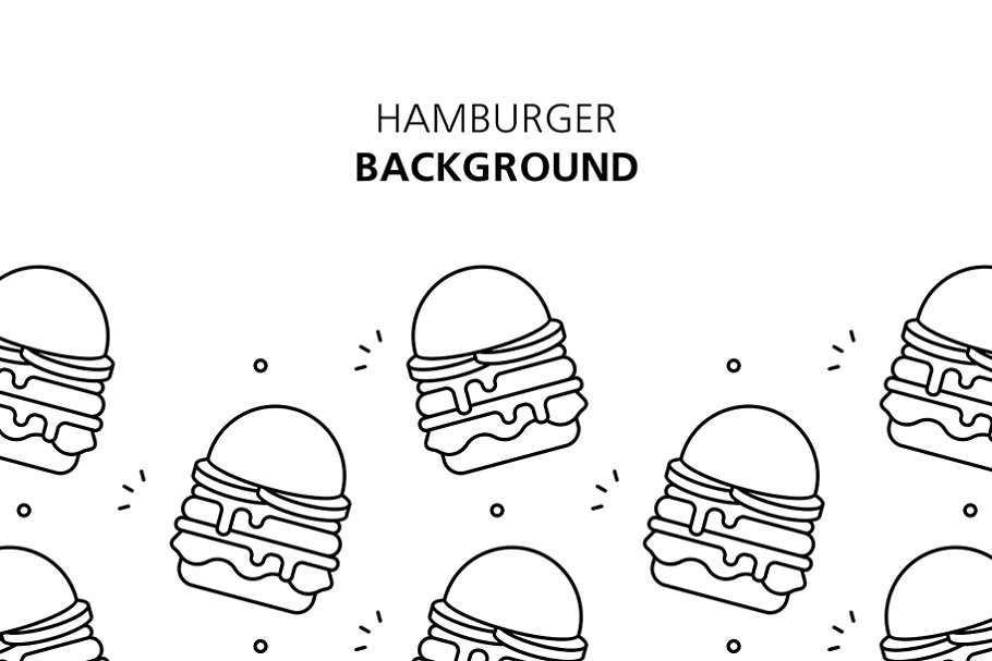 Hamburger background in B&W.