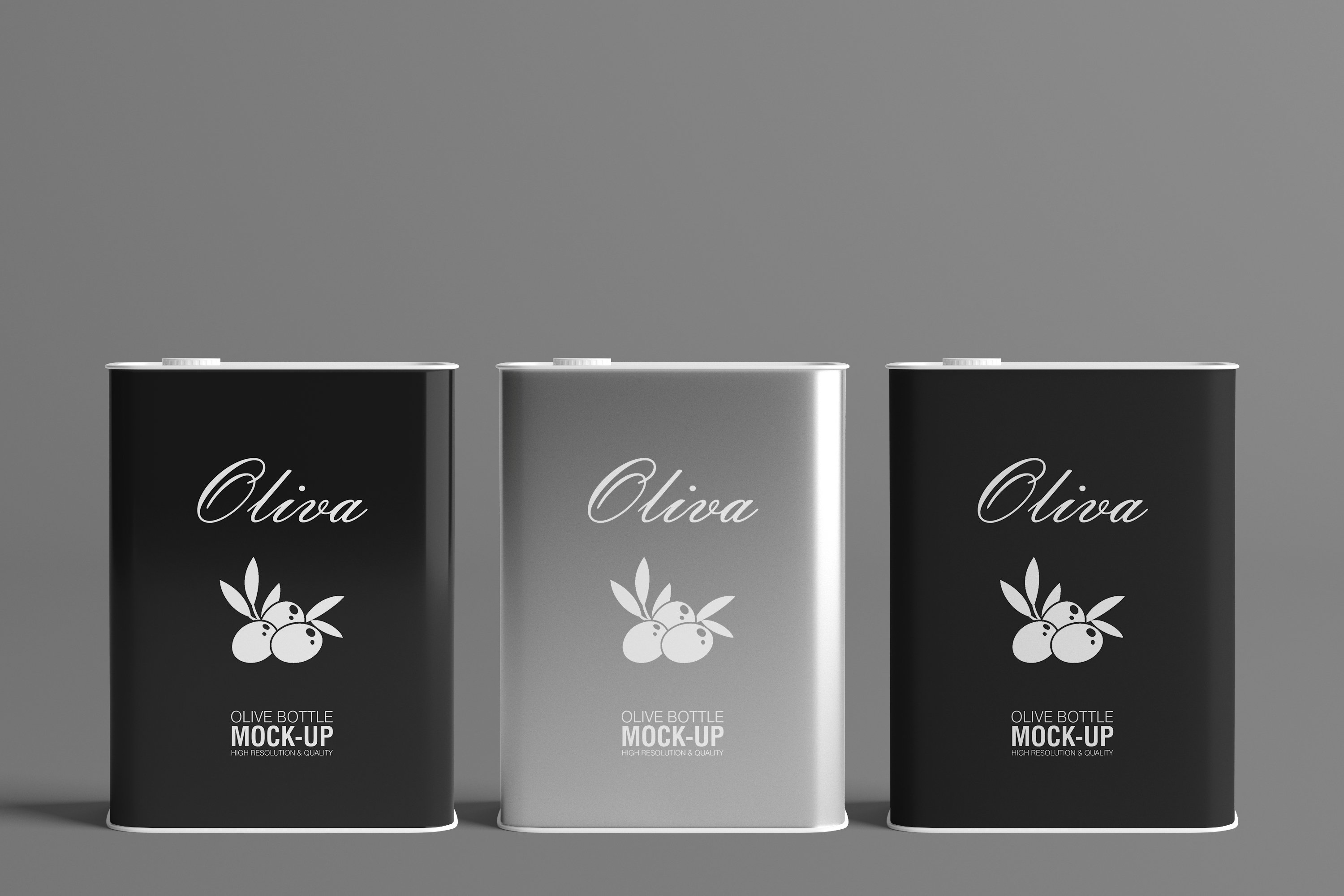 Three jam options with silver olive logo.