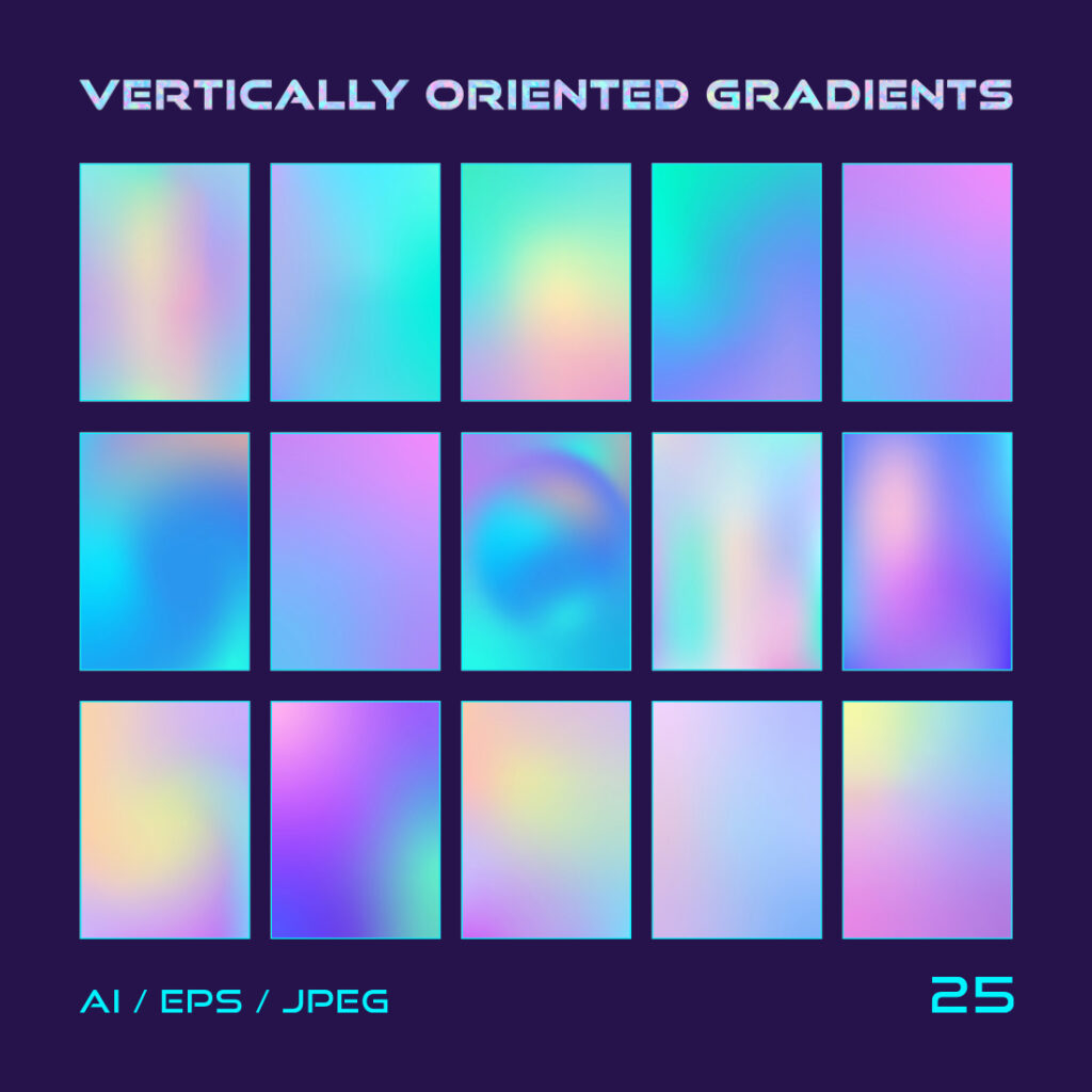 Set of holographic gradients | MasterBundles