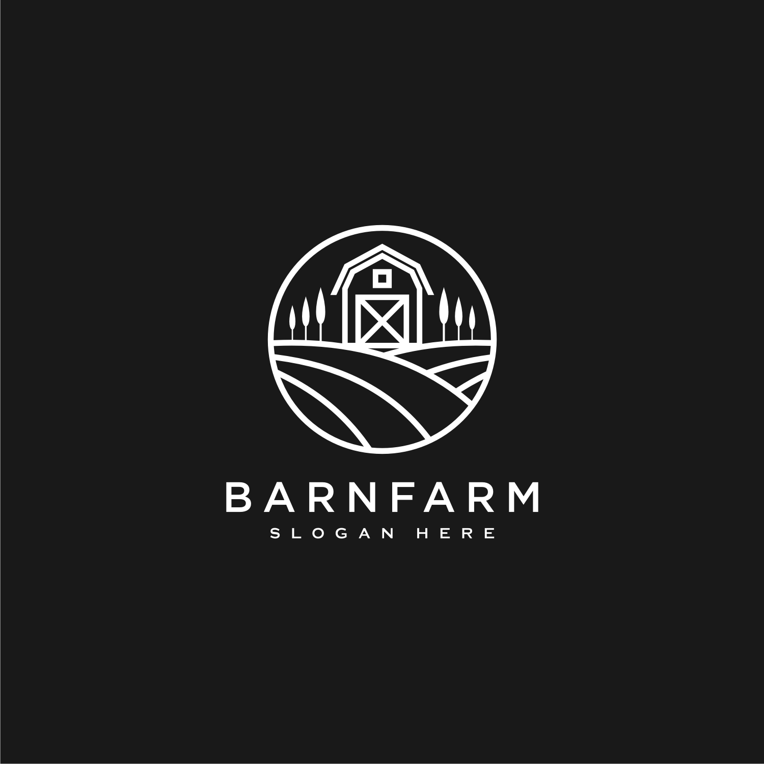 Set of Home Farm Logo Vector Design
