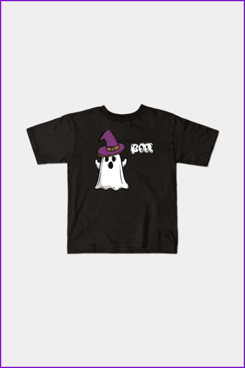 Boo Witch Hat Ghost Kids T-Shirt.
