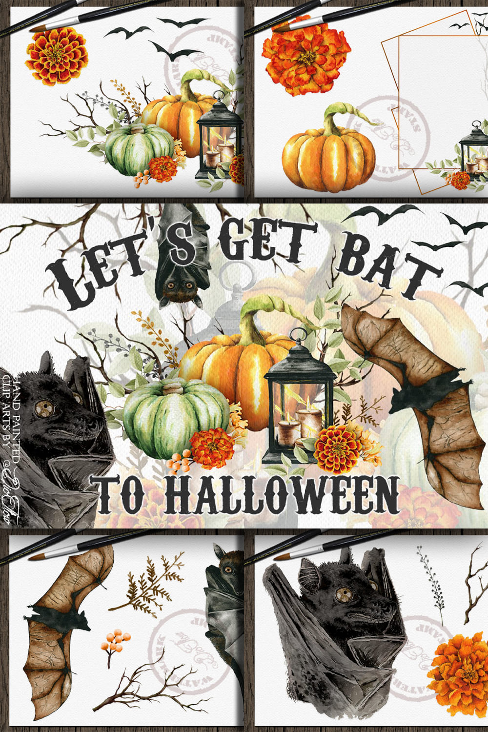 5425545 halloween bat watercolor clip art pinterest 1000 1500