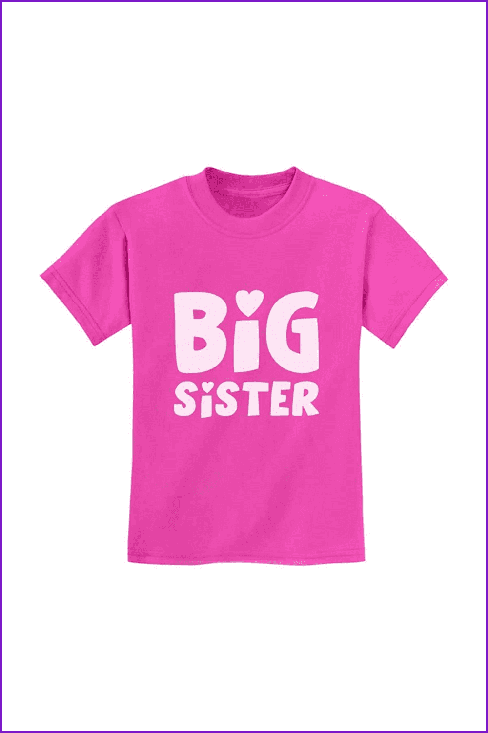 Big Sister Shirt Sibling Gift Elder Sister Cute Kids T-Shirt with Stickers.