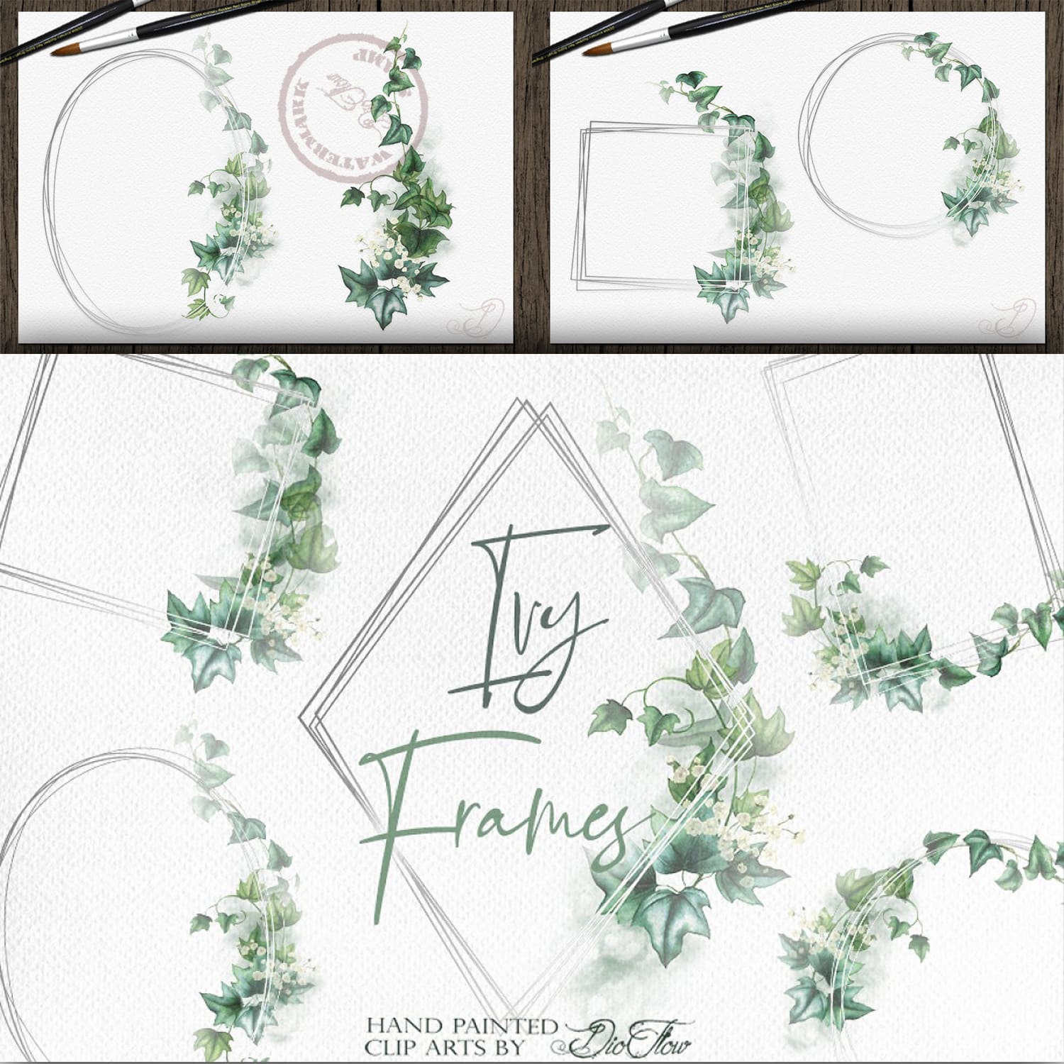 Ivy Watercolor Frames cover.