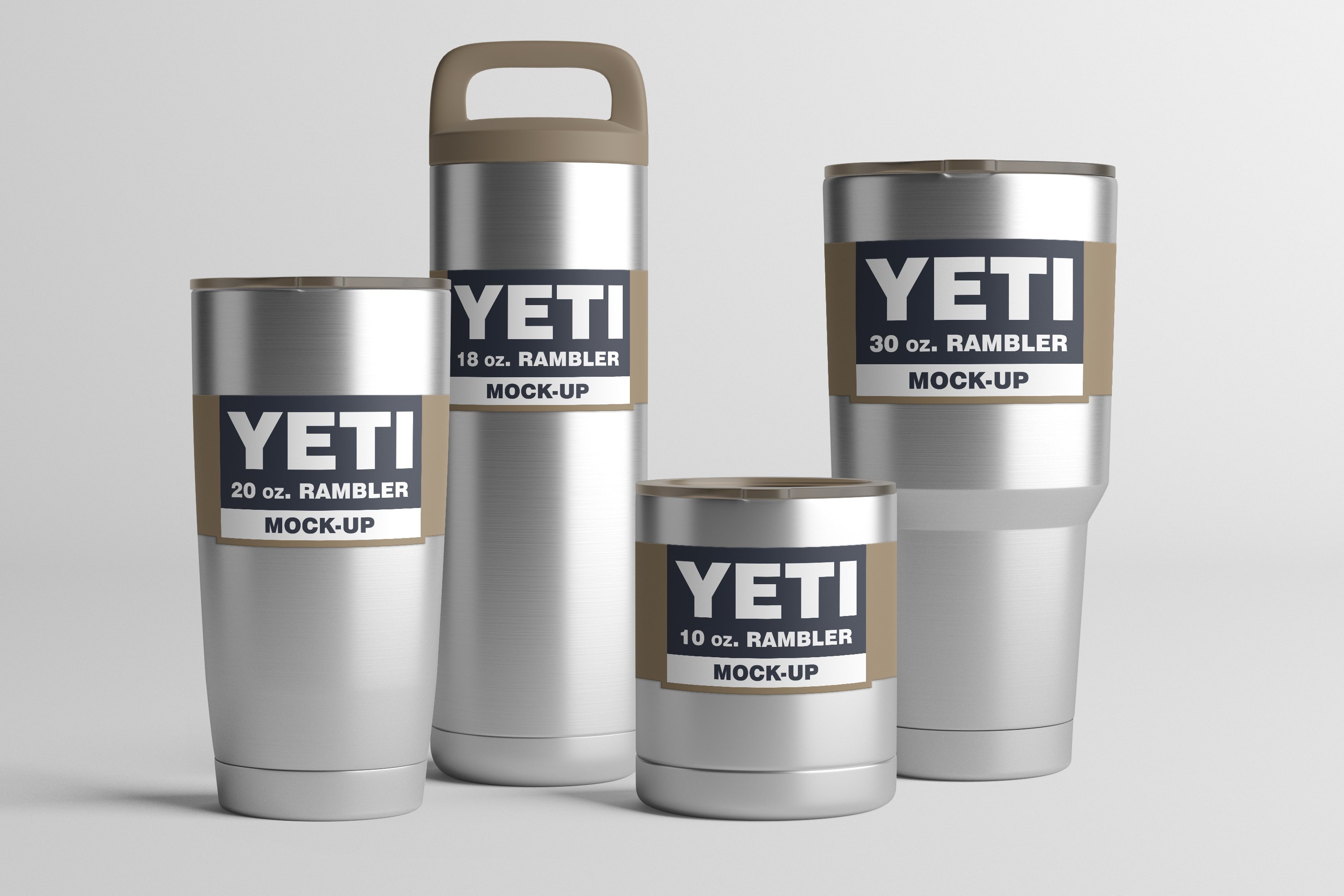 Silver yeti cup collection.