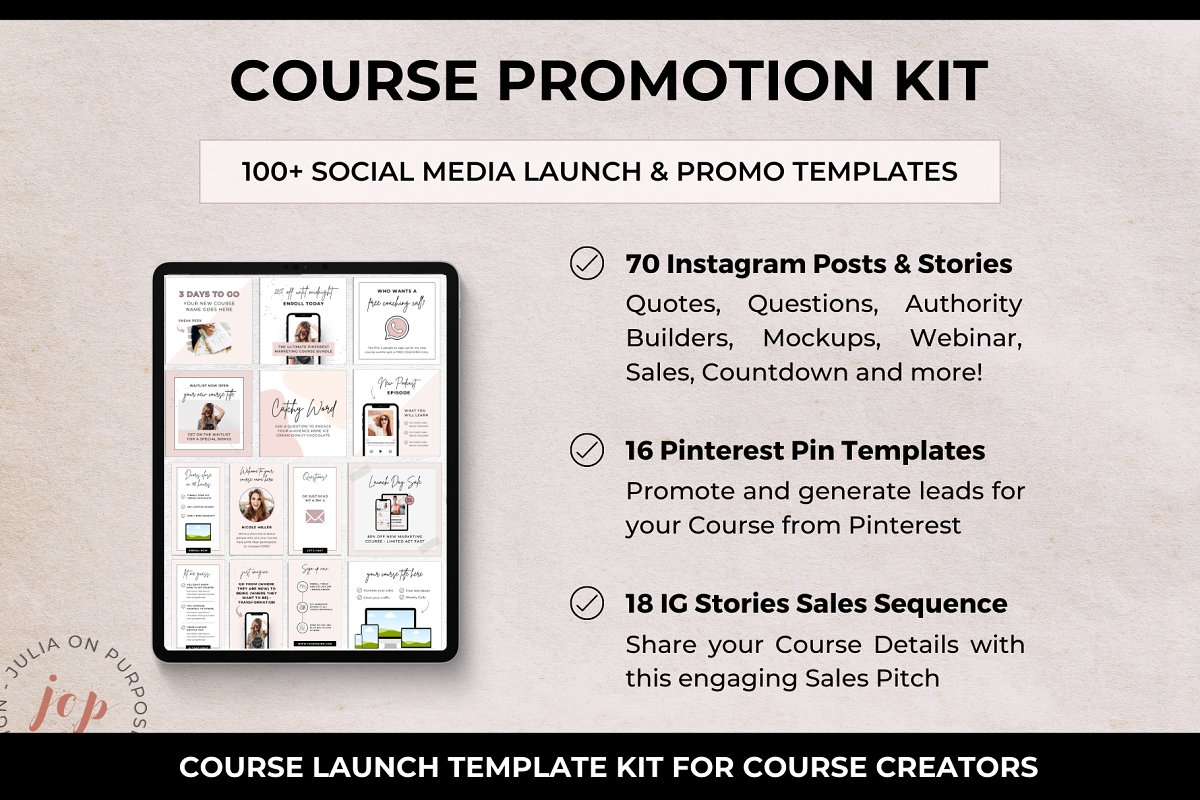 You'll get 100+ social media launch & promo templates.
