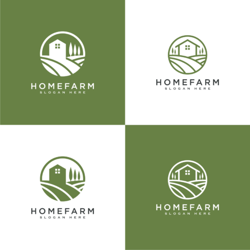 Home Farm Logo Vector Design cover image.