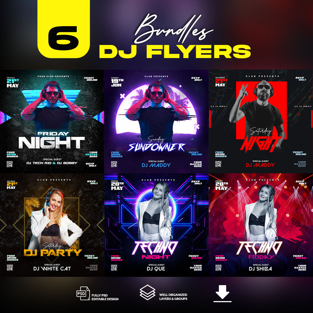 Dj Flyer Bundle cover image.