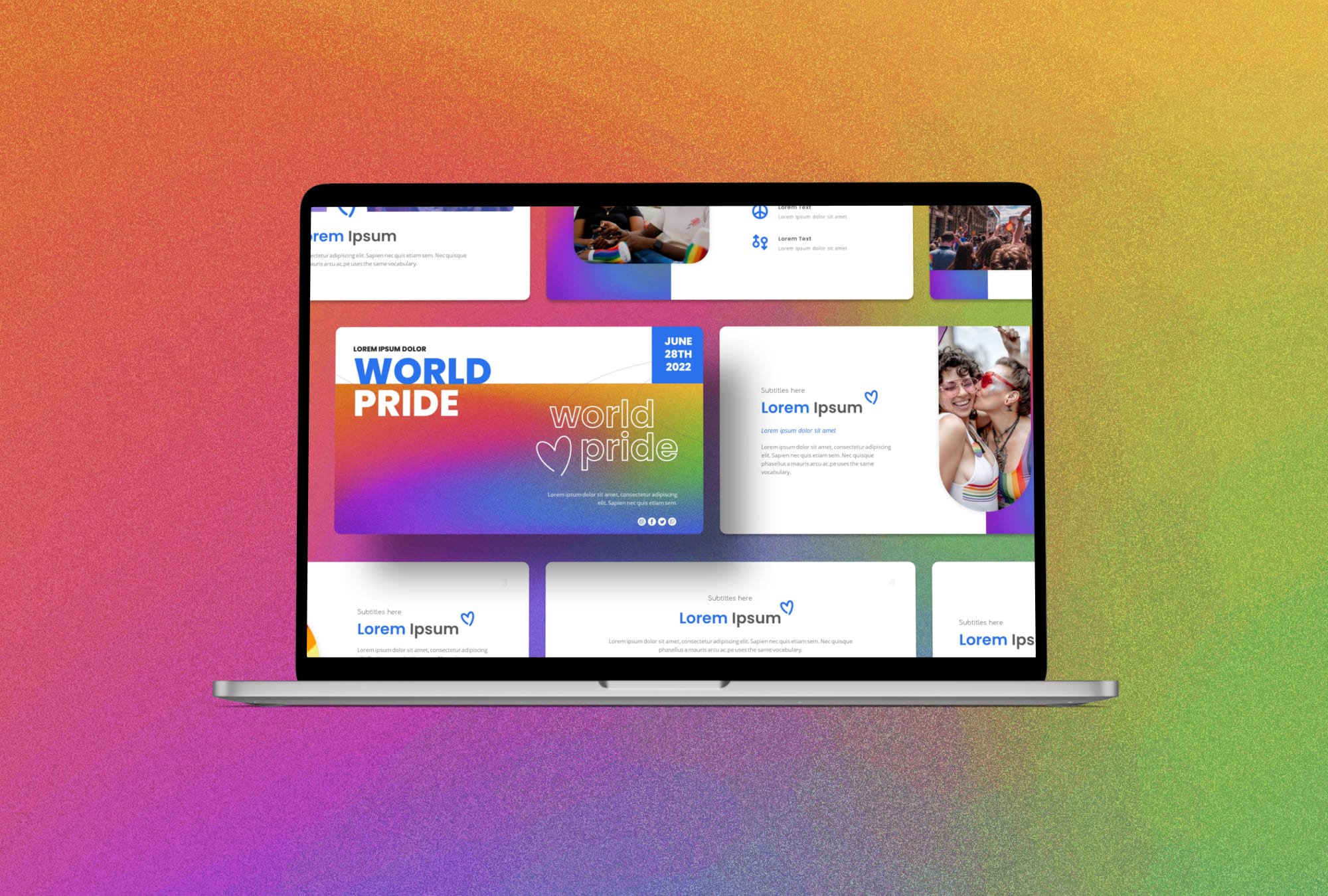 World Pride Presentation Template - laptop.