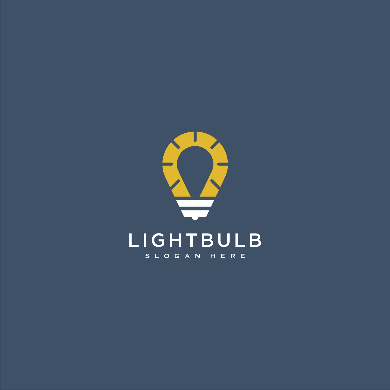 Light Bulb Logo Design Vector