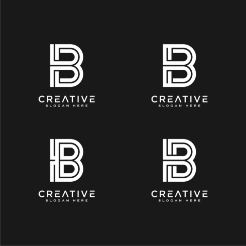 initials letter b logo vector design - MasterBundles