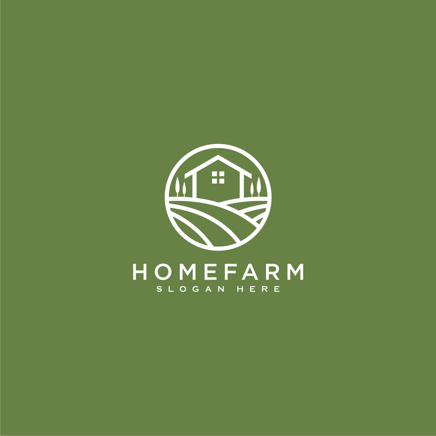 Home Farm Logo Vector Design