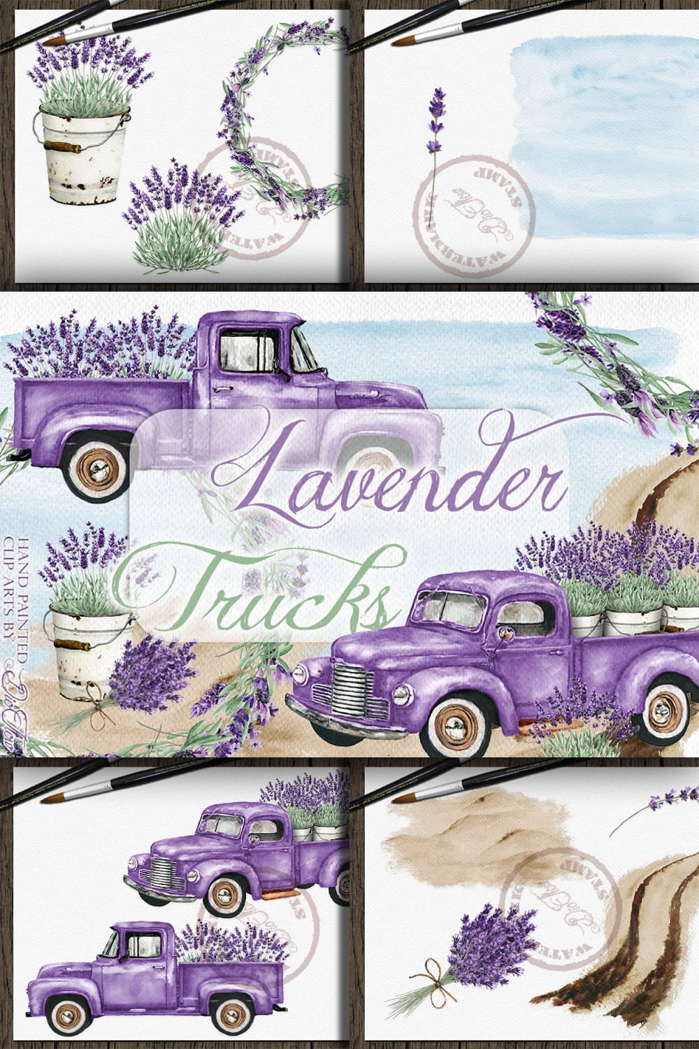 6129987 lavender truck illustration pinterest 1000 1500