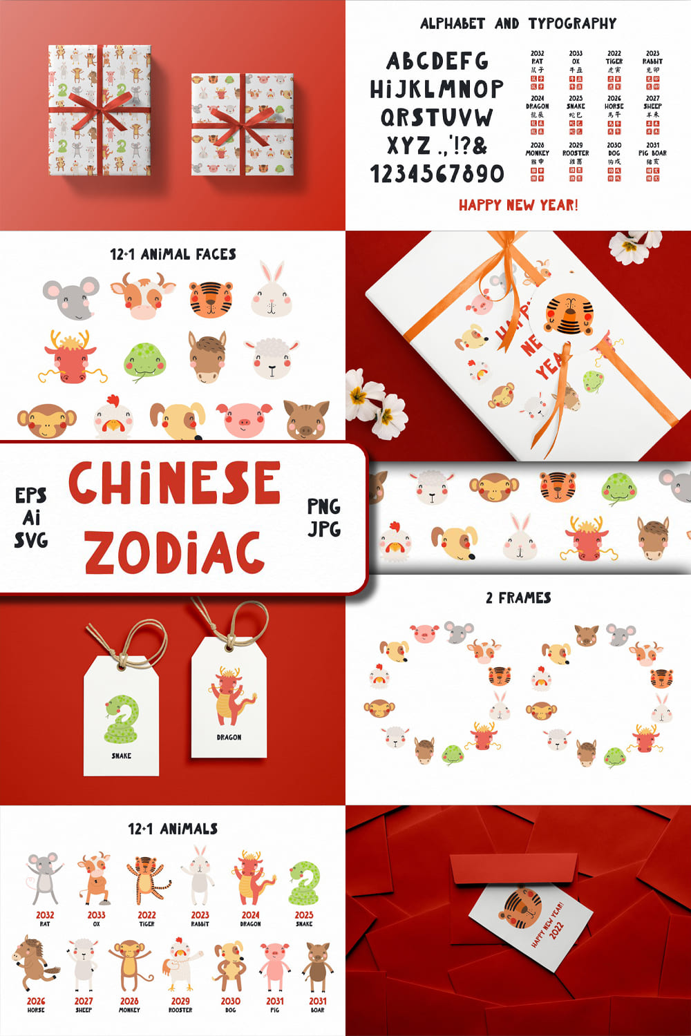 6572612 cute eastern zodiac animals graphics pinterest 1000 1500