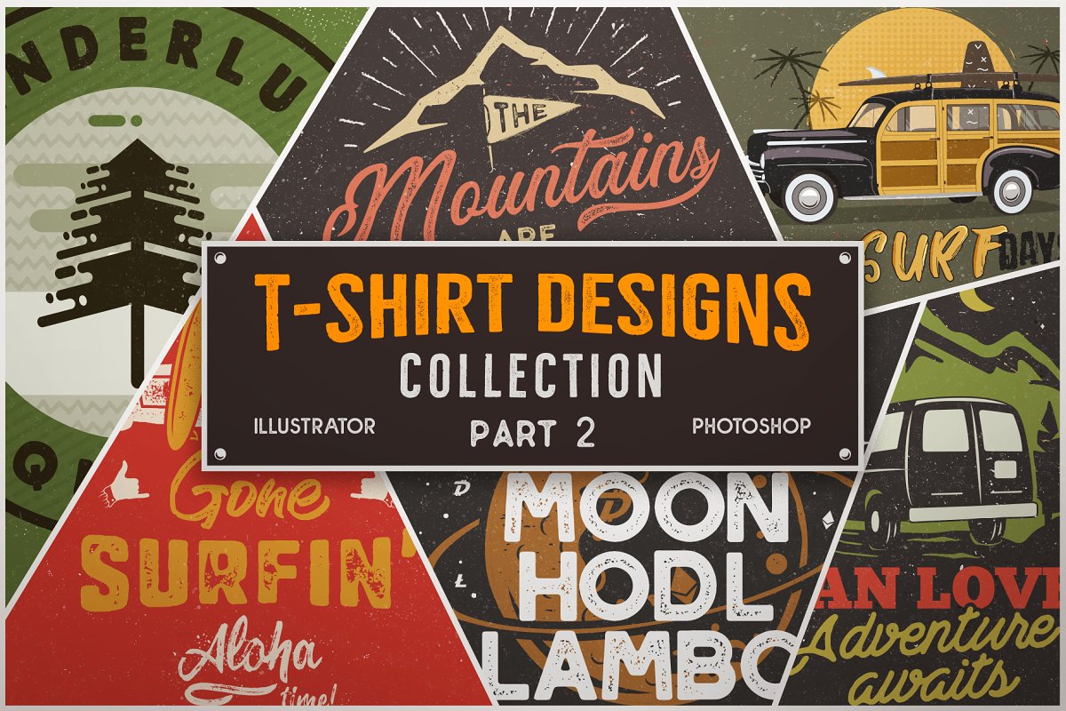 T-shirt design collection Part 2.