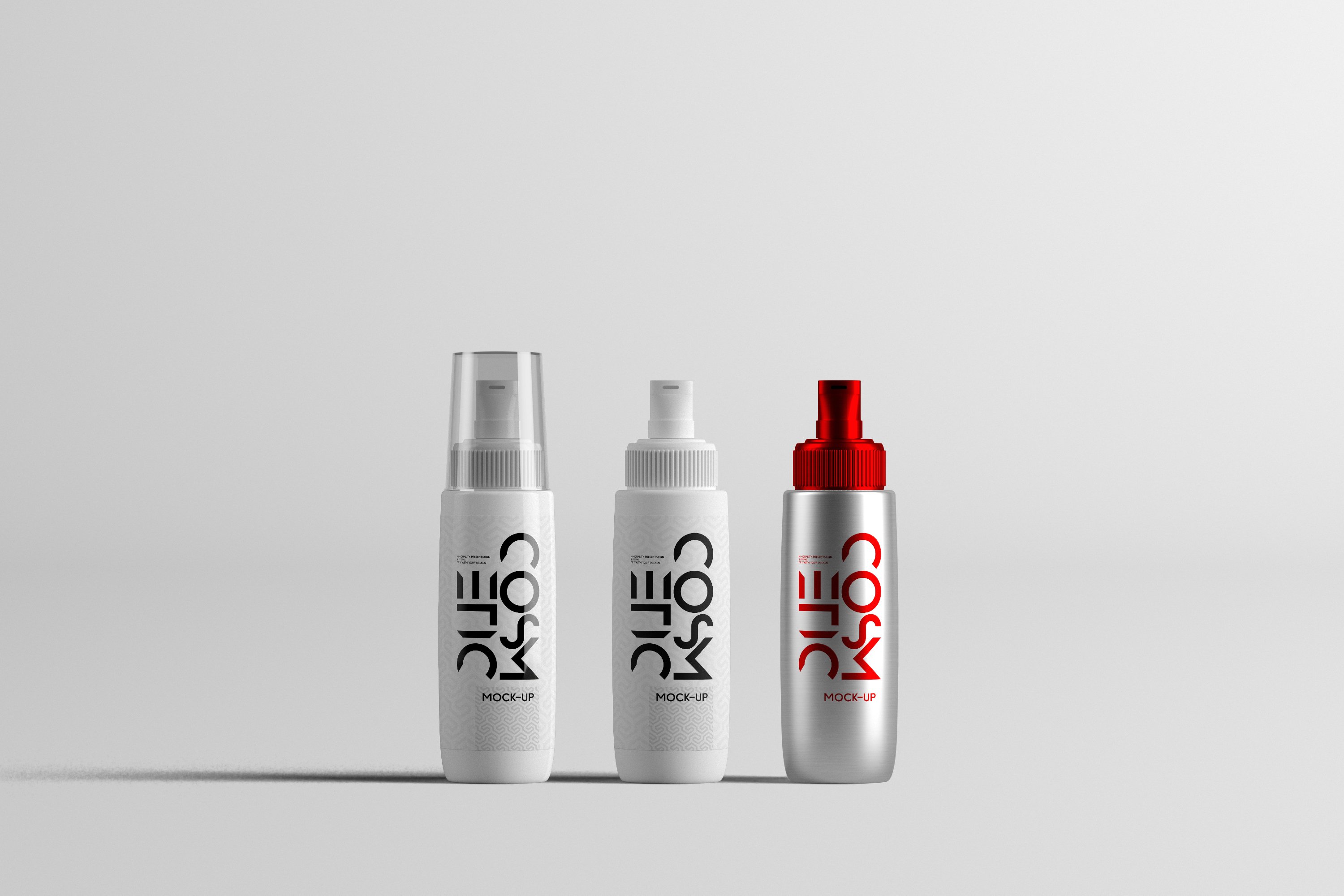 Small cosmetic bottles for your travel.